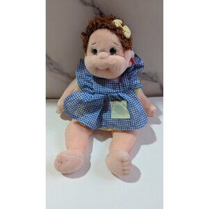 Ty Beanie 1999 Vintage kids Curly doll  yellow dress Plush stuffed toy ‎ 10"